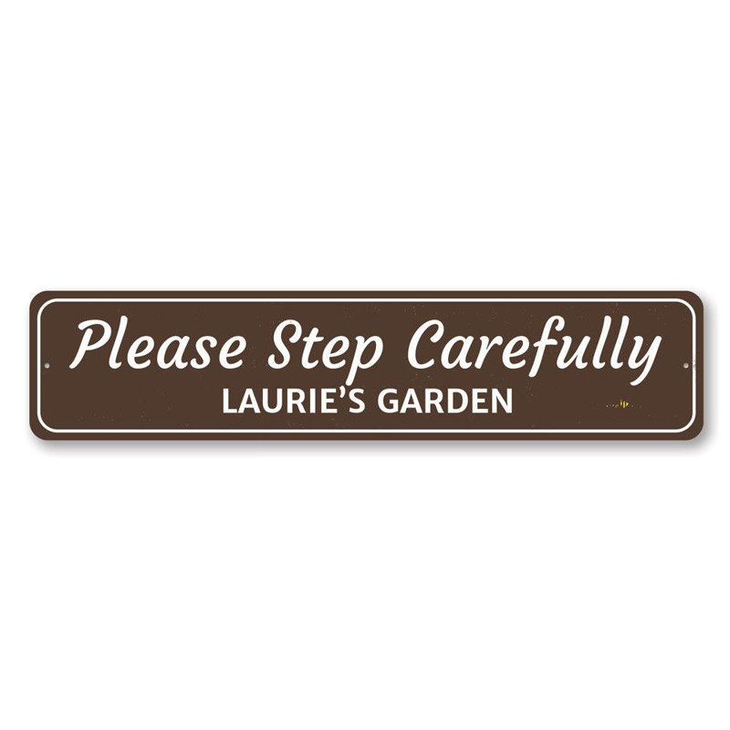 Lizton Sign Shop Inc Garden Warning Custom Aluminum Sign Wayfair